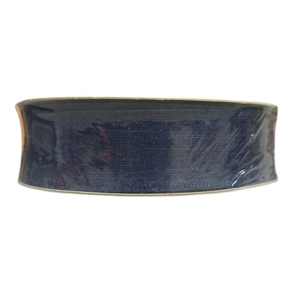 Navy Sparkle - Member's Mark Wired Edge Premium Spring Ribbon, 1.5in Wide x 50yd